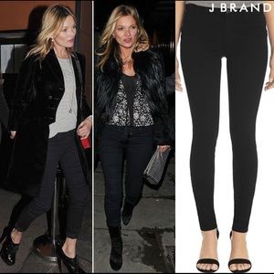 J BRAND SUPER SKINNY BLACK DENIM
